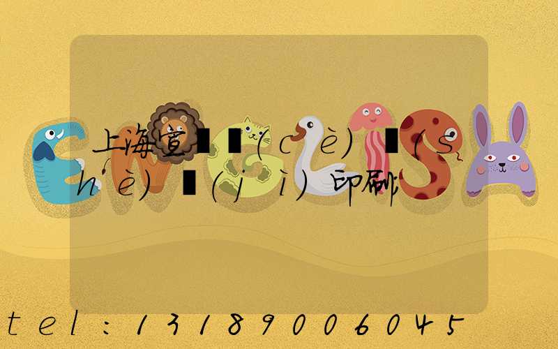 上海宣傳冊(cè)設(shè)計(jì)印刷