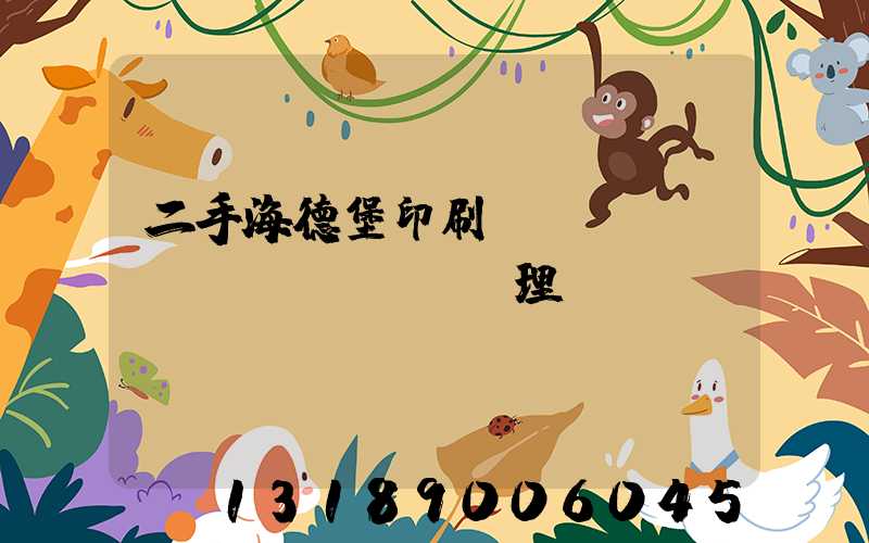 二手海德堡印刷機(jī)設(shè)備處理網(wǎng)