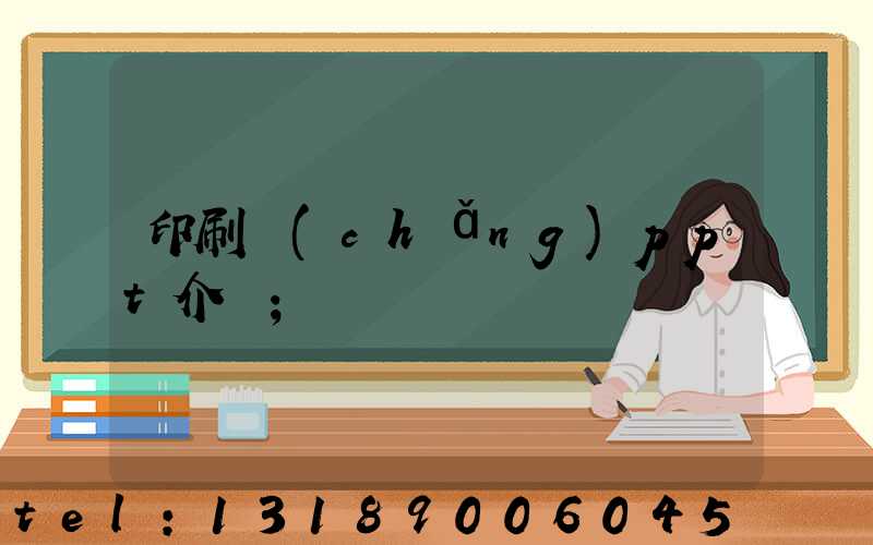 印刷廠(chǎng)ppt介紹