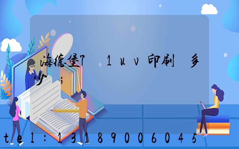海德堡7+1uv印刷機多少錢