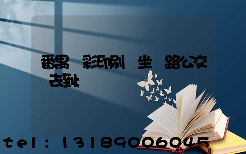 番禺藝彩印刷廠坐幾路公交車去到